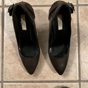 Dark brown heels by Vera Wang